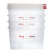 Picture of Araven Polypropylene 1/1 Gastronorm Food Storage Box 28Ltr (Pack of 4)