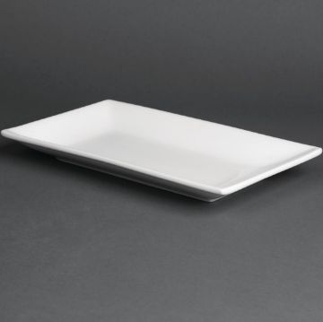 Picture of Olympia Whiteware Serving Rectangular Platters 250x 150mm (Pack of 4)
