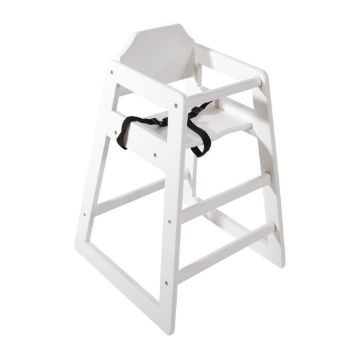 Picture of Bolero Wooden High Chair Antique White Finish