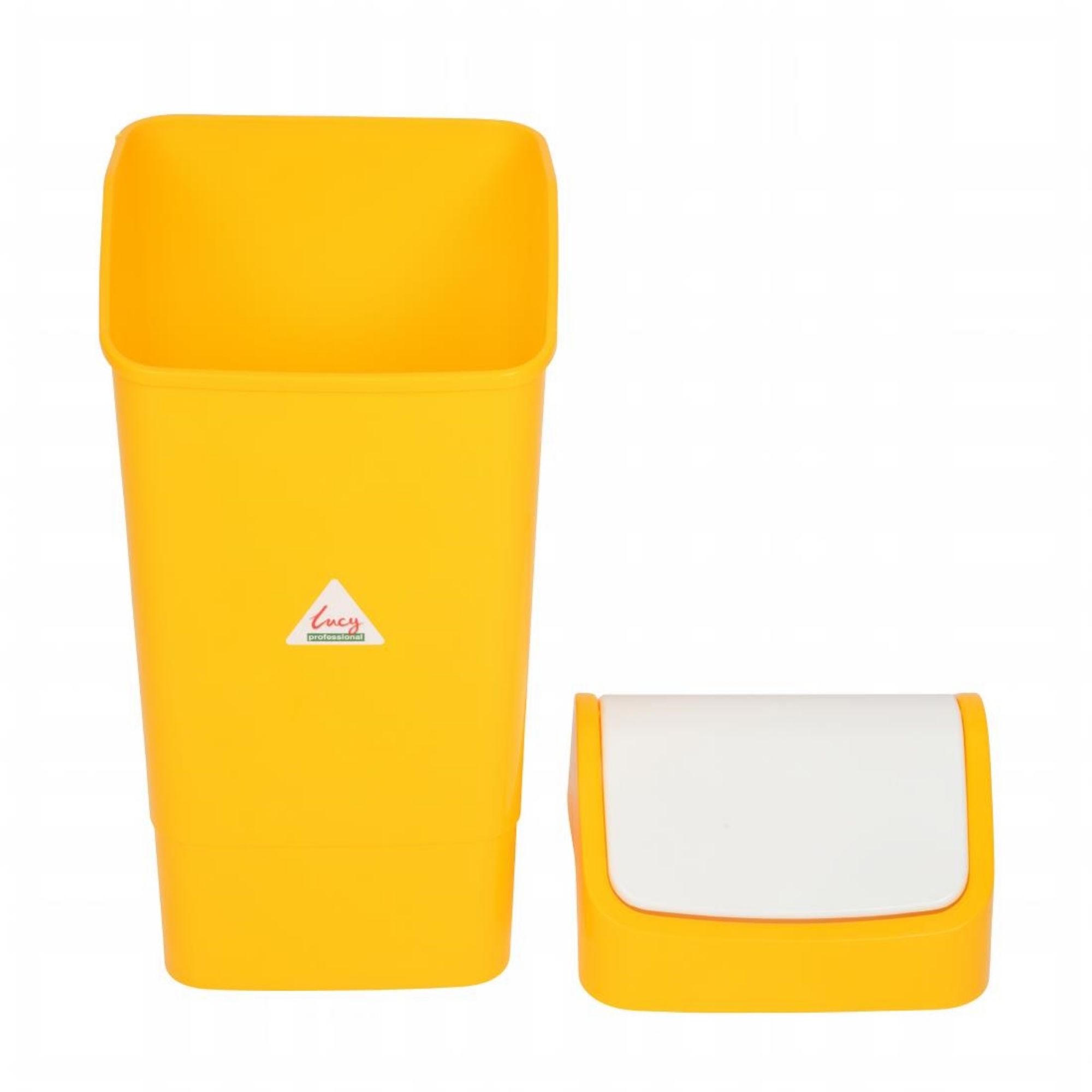 Picture of SYR Polypropylene Swing Bin Yellow 50Ltr