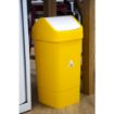 Picture of SYR Polypropylene Swing Bin Yellow 50Ltr