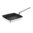 Picture of Vogue Aluminium Square Non-Stick Teflon Ribbed Skillet Pan 24cm
