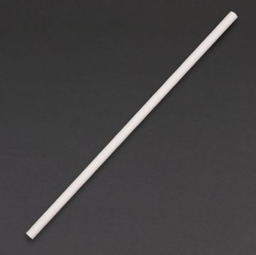 Picture of Fiesta Compostable Paper Straws White (Pack of 250)