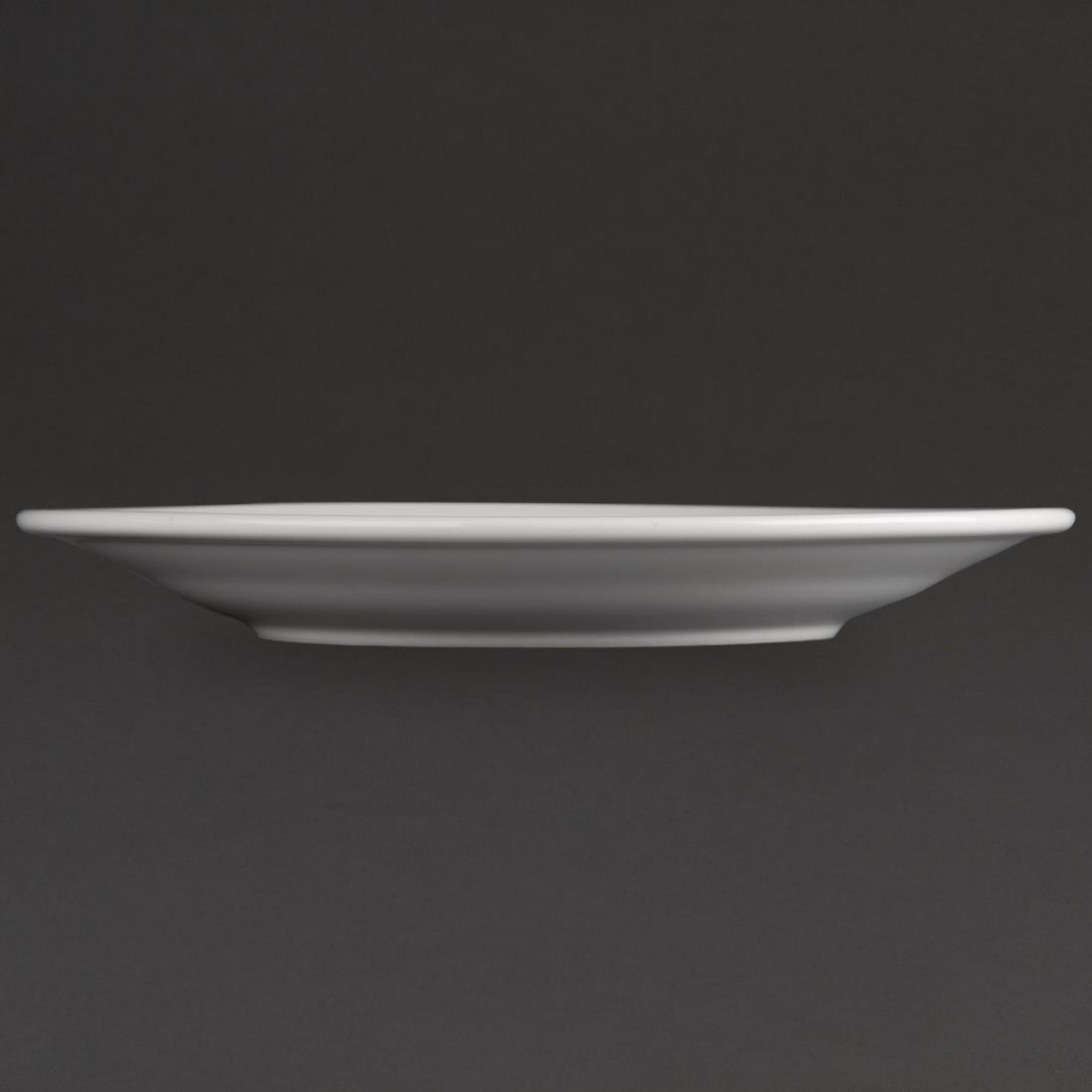 Picture of Olympia Athena Wide Rimmed Plates 202mm White (Pack of 12)