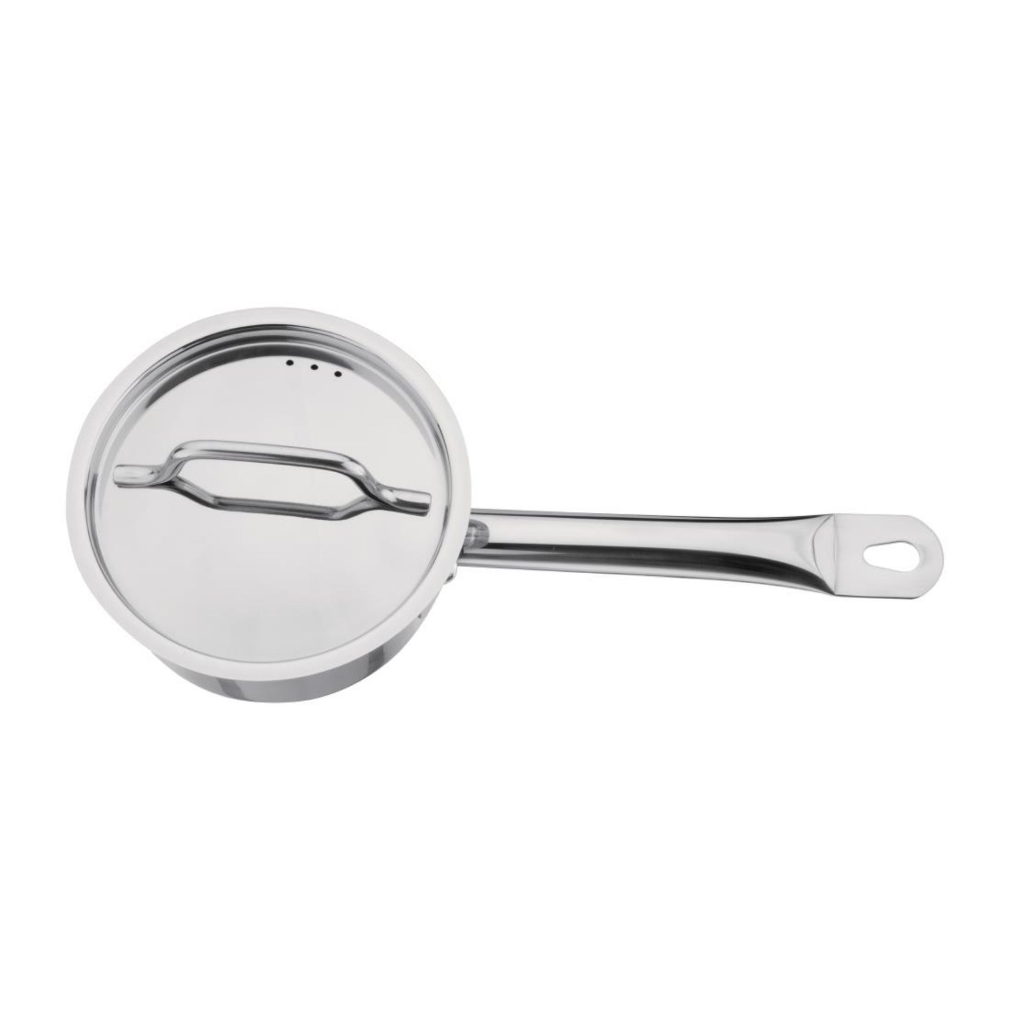 Picture of Nisbets Essentials Stainless Steel Saucepan With Lid 14cm