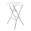 Picture of Bolero Round Poseur Folding Table White 800mm (Single)