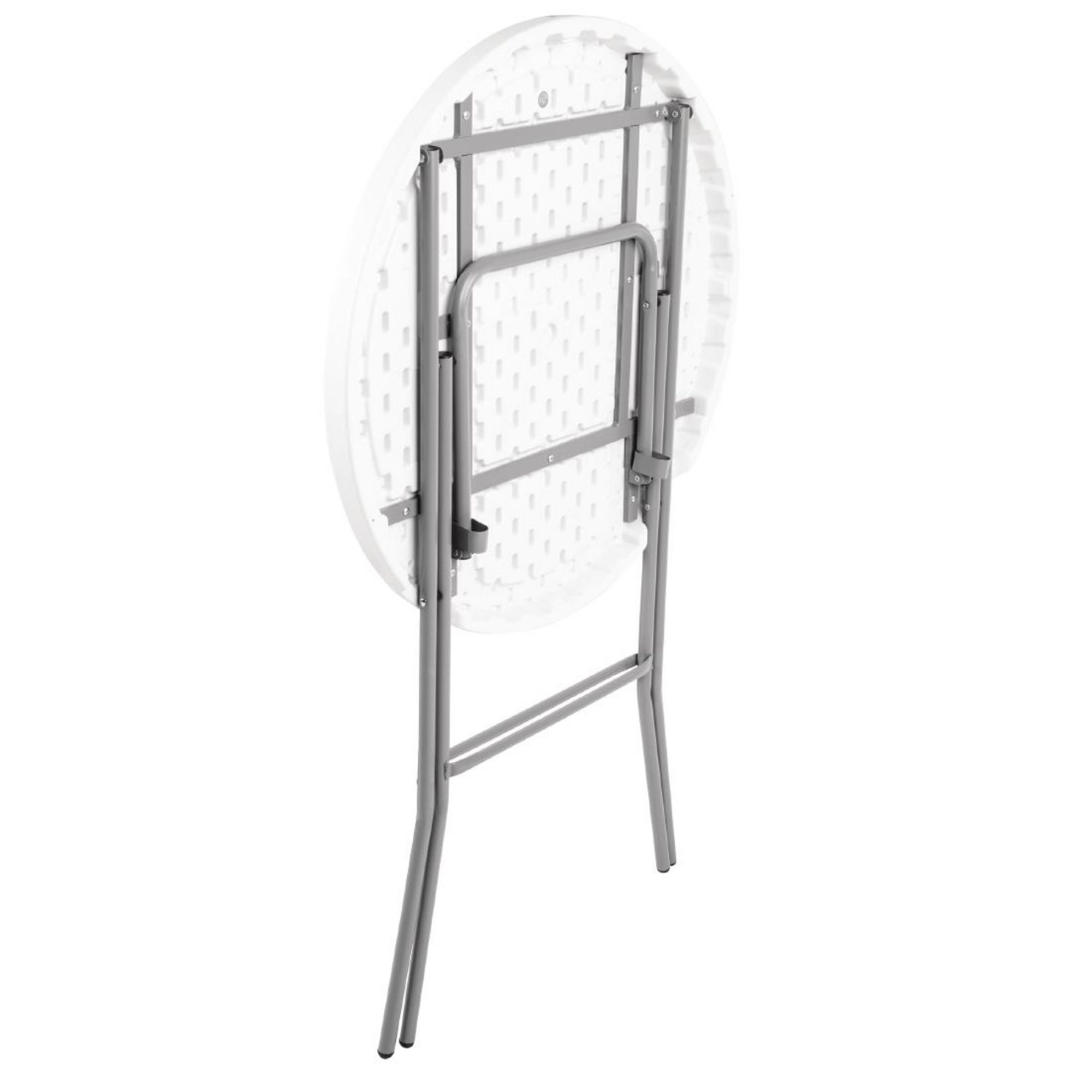 Picture of Bolero Round Poseur Folding Table White 800mm (Single)