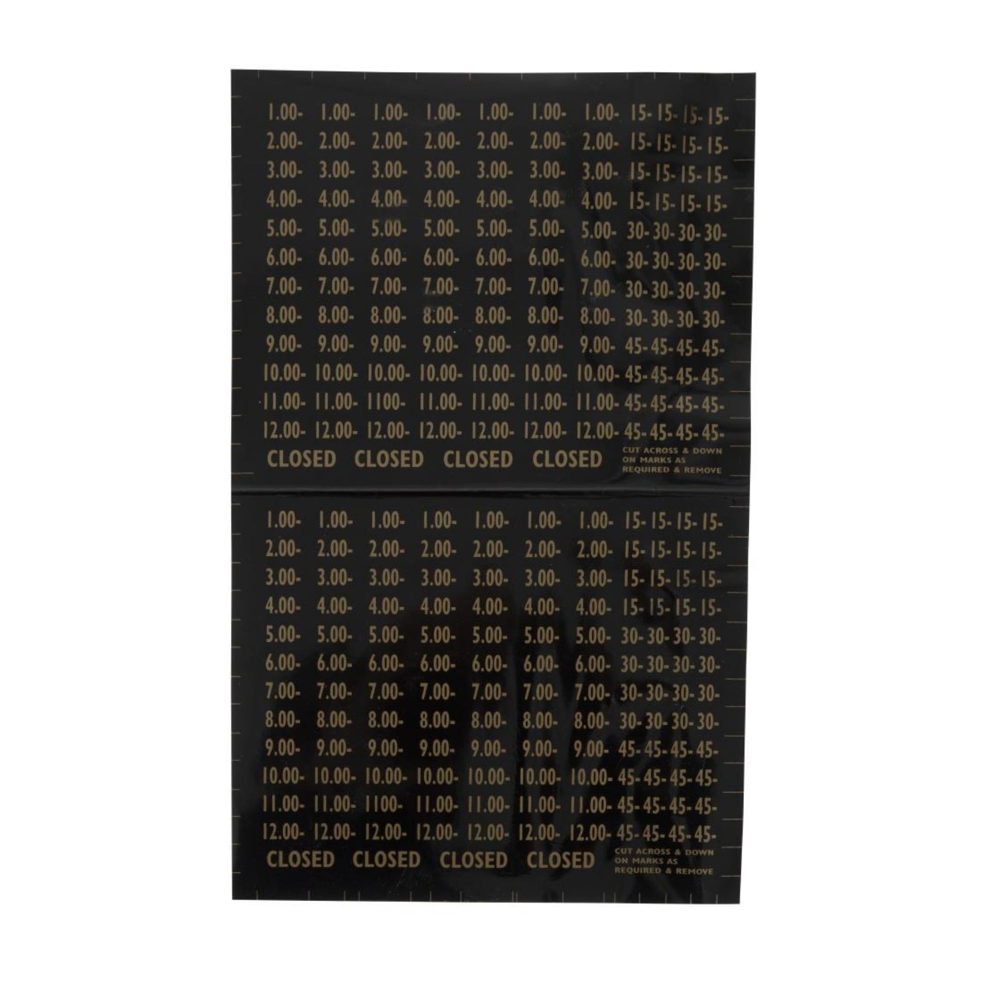 Picture of Beaumont Adjustable Opening Hours Display