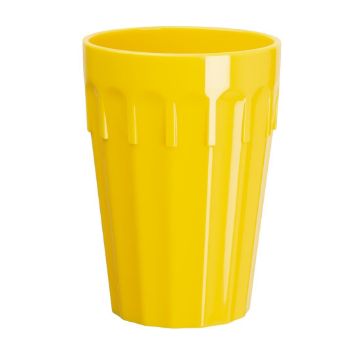 Picture of Olympia Kristallon Polycarbonate Tumblers Yellow 260ml (Pack of 12)