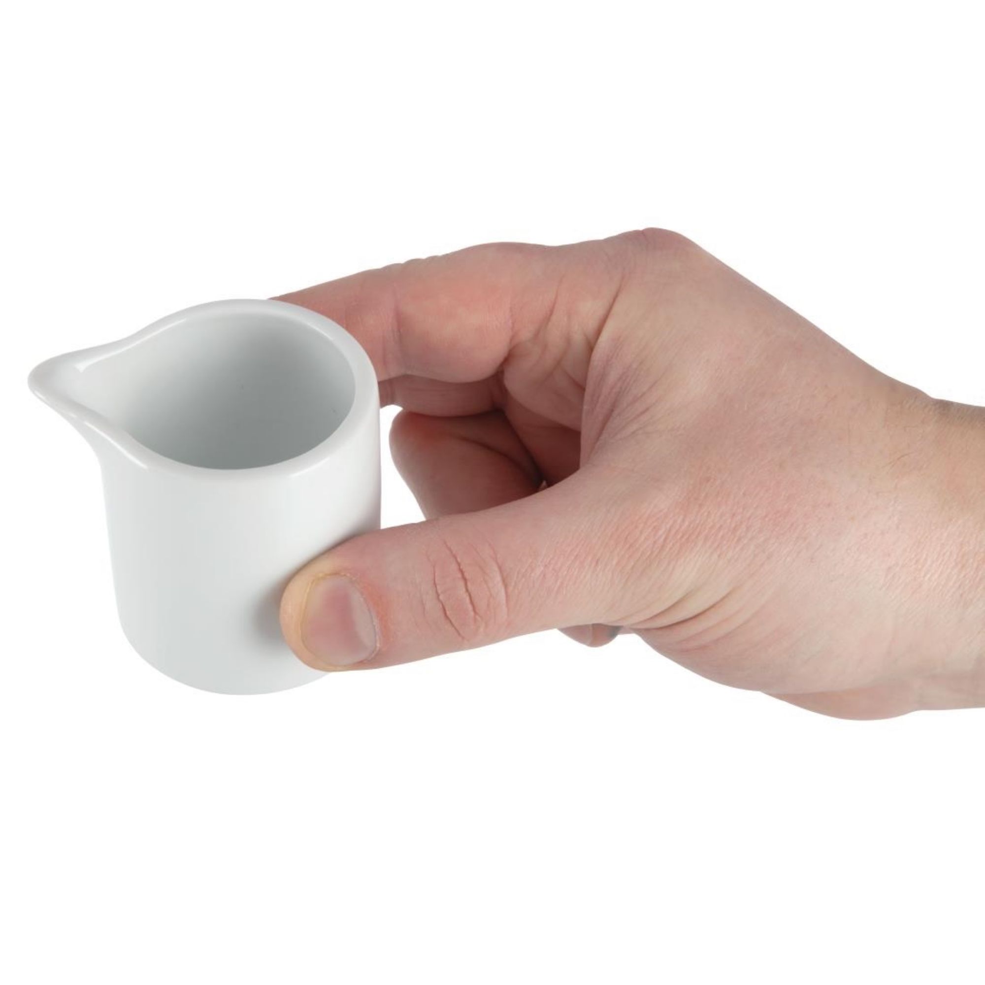 Picture of Olympia Whiteware Milk and Cream Jugs 57ml (Pack of 6)