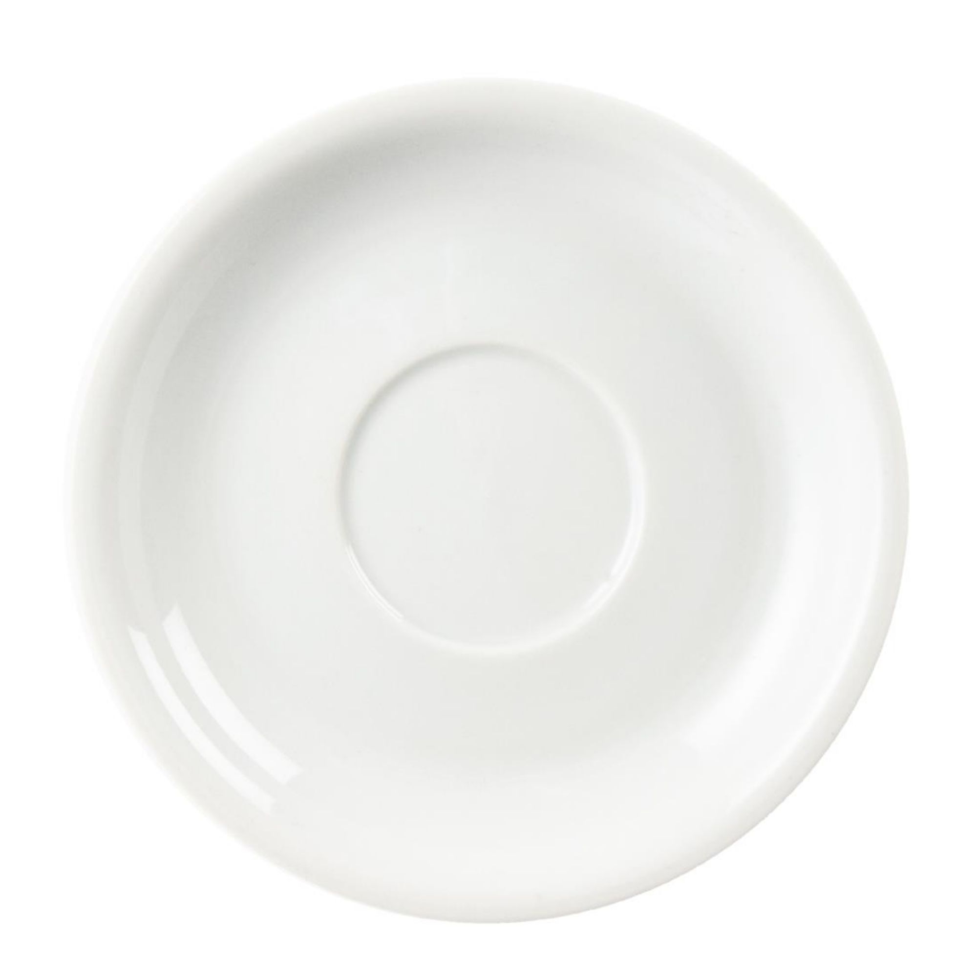 Picture of Olympia Whiteware Cappuccino Saucers 160mm (Pack of 12)