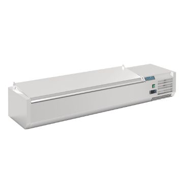 Picture of Polar G-Series Countertop Prep Fridge with Lid 6x 1/4GN