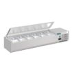 Picture of Polar G-Series Countertop Prep Fridge with Lid 6x 1/4GN