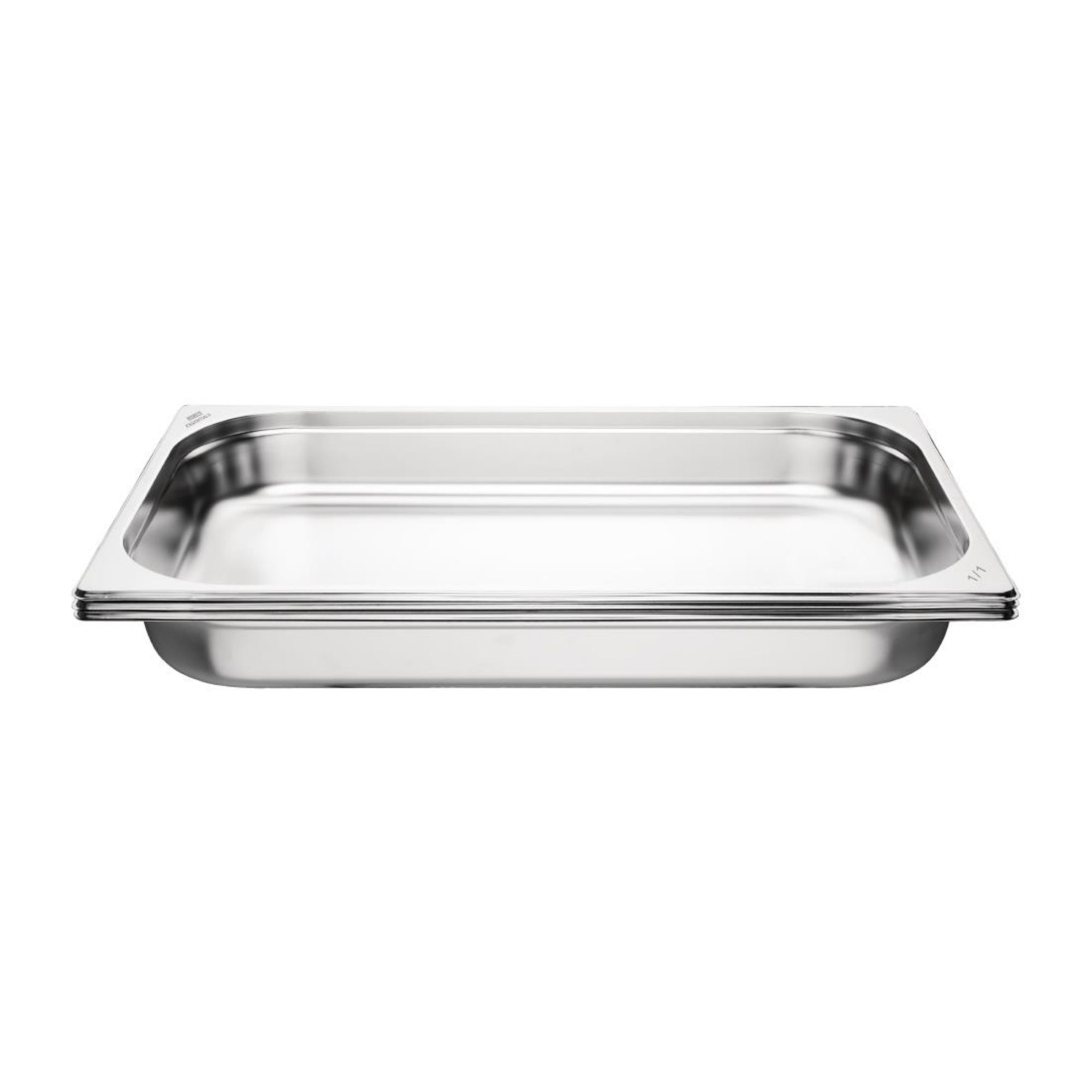 Picture of Nisbets Essentials Stainless Steel 1/1 Gastronorm 65mm (Pack 3)