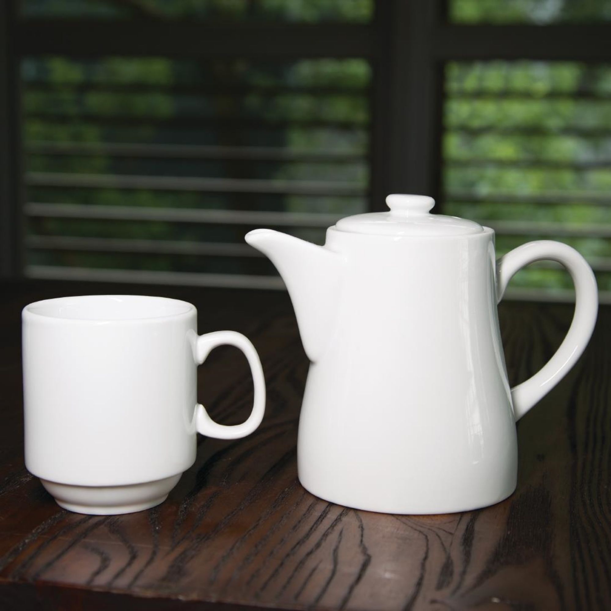 Picture of Olympia Whiteware Stacking Mugs 284ml 10oz (Pack of 12)
