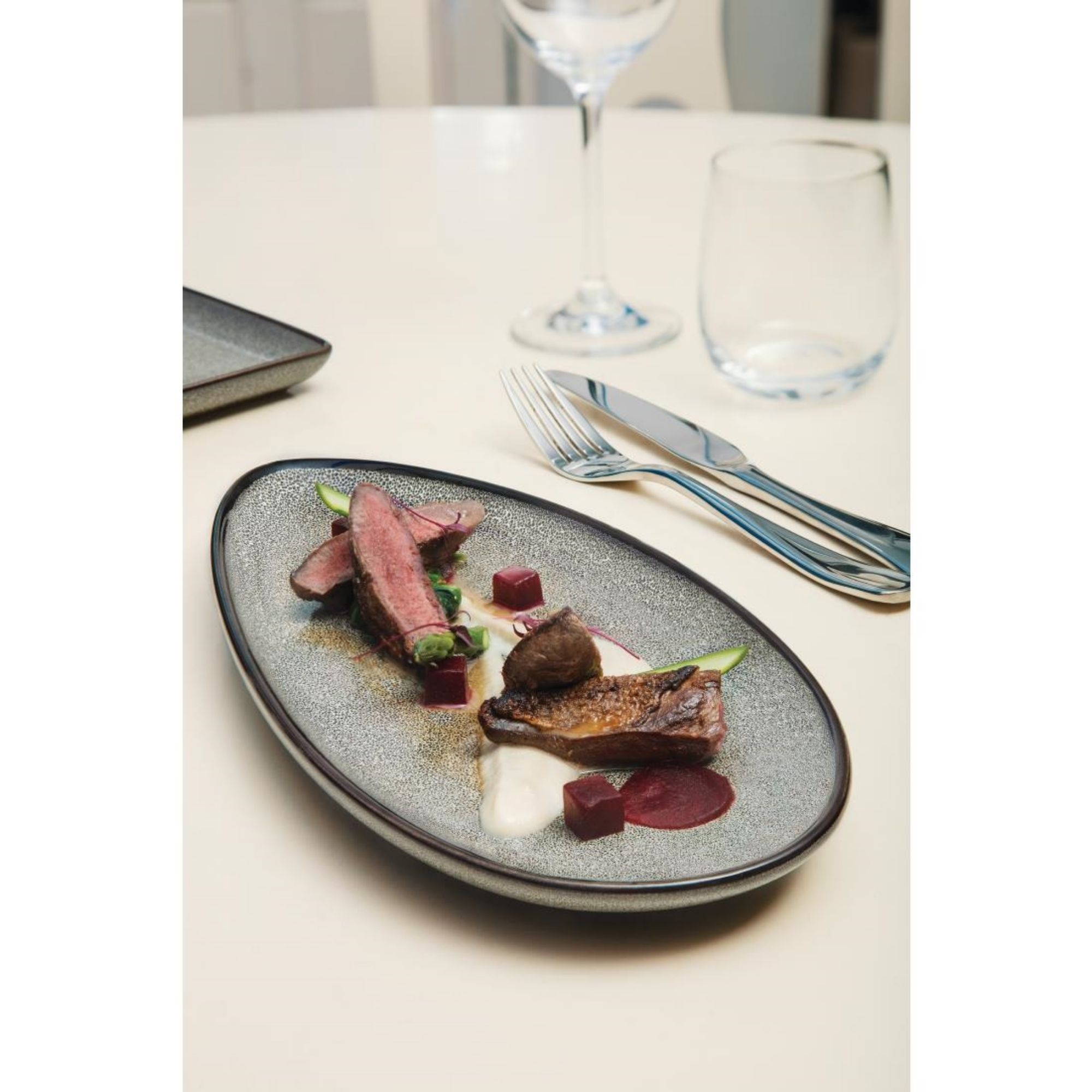 Picture of Olympia Mineral Leaf Plate 305mm (Pack of 6)