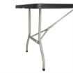 Picture of Bolero Rectangular Centre Folding Utility Table Black 6ft (Single) - CB518