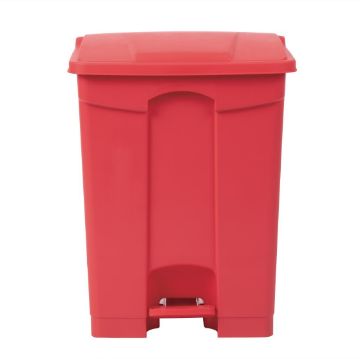 Picture of Jantex Pedal Bin Red 65Ltr