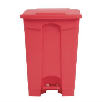 Picture of Jantex Kitchen Pedal Bin Red 45Ltr