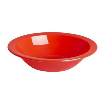Picture of Olympia Kristallon Polycarbonate Bowls Red 172mm (Pack of 12)
