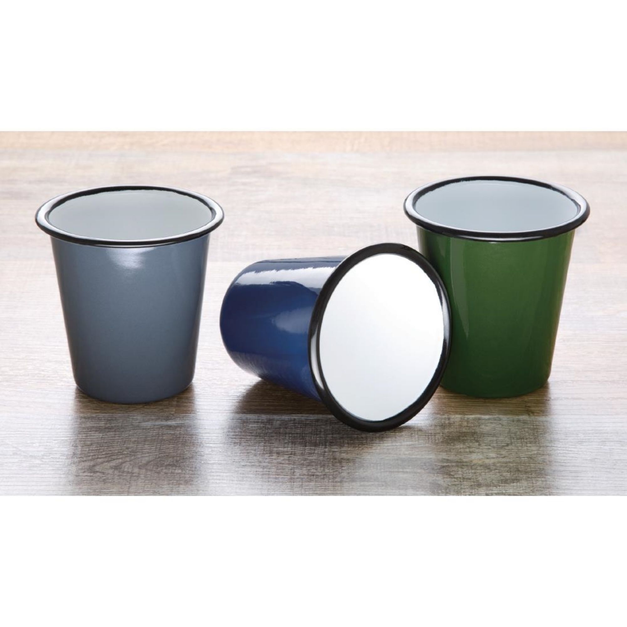 Picture of Olympia Enamel Tumbler Grey 310ml (6 pack)