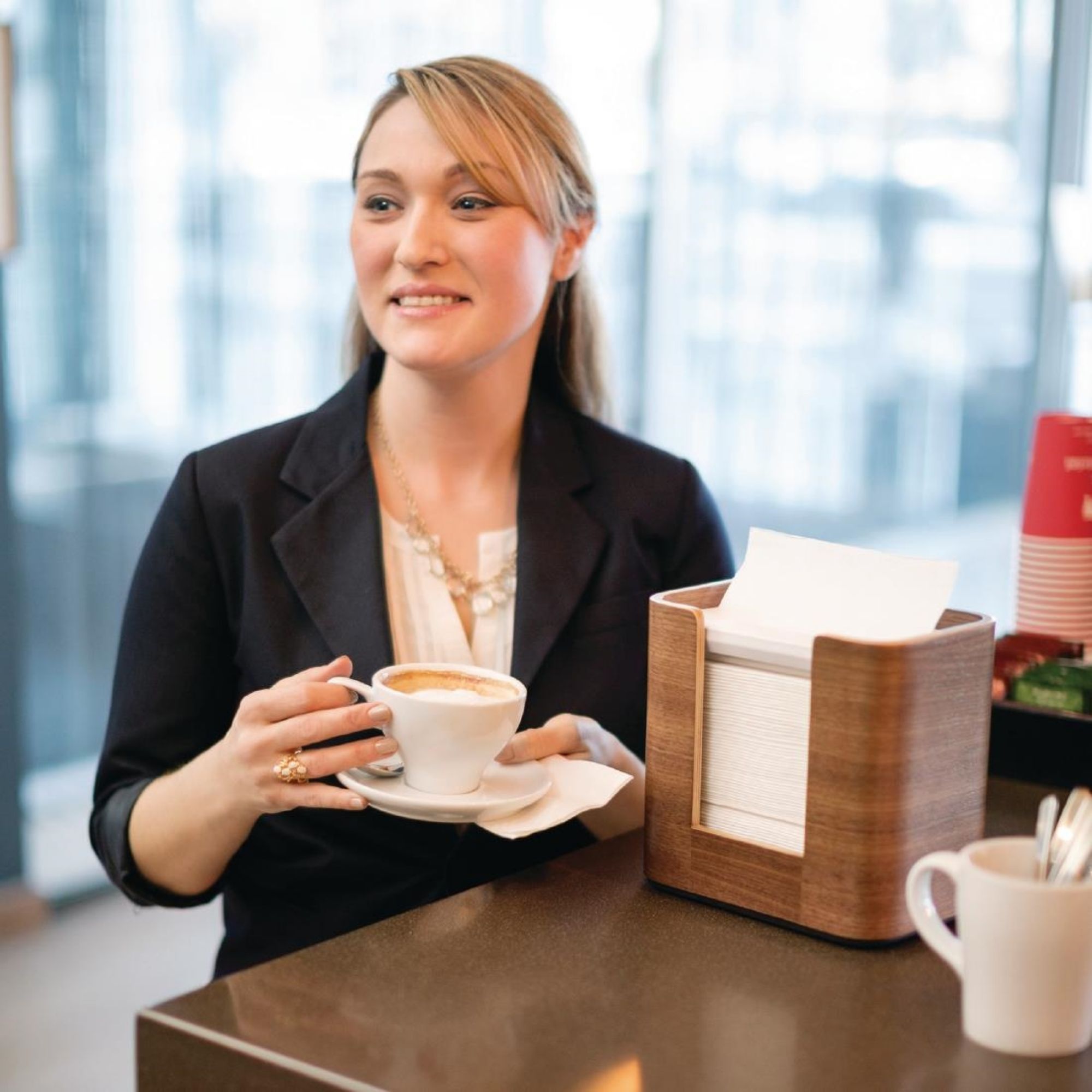 Picture of Tork Xpressnap Extra Soft Dispenser Napkin White 2Ply 1/2 Fold (Pack of 8x1000)