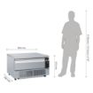 Picture of Polar U-Series Single Drawer Dual Temperature Counter Fridge Freezer 2xGN