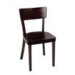 Picture of Fameg Plain Side Chairs Walnut Finish (Pack of 2)