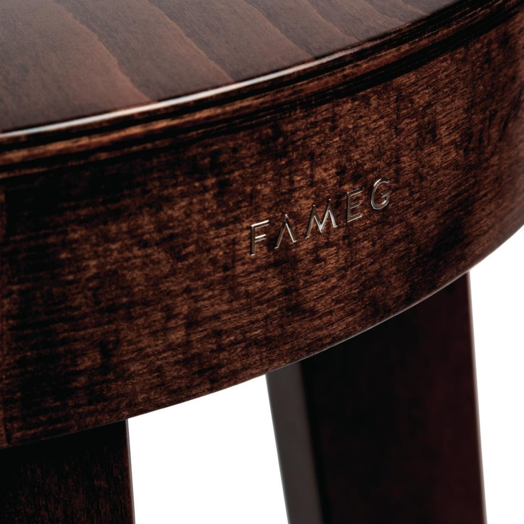 Picture of Fameg Plain Side Chairs Walnut Finish (Pack of 2)