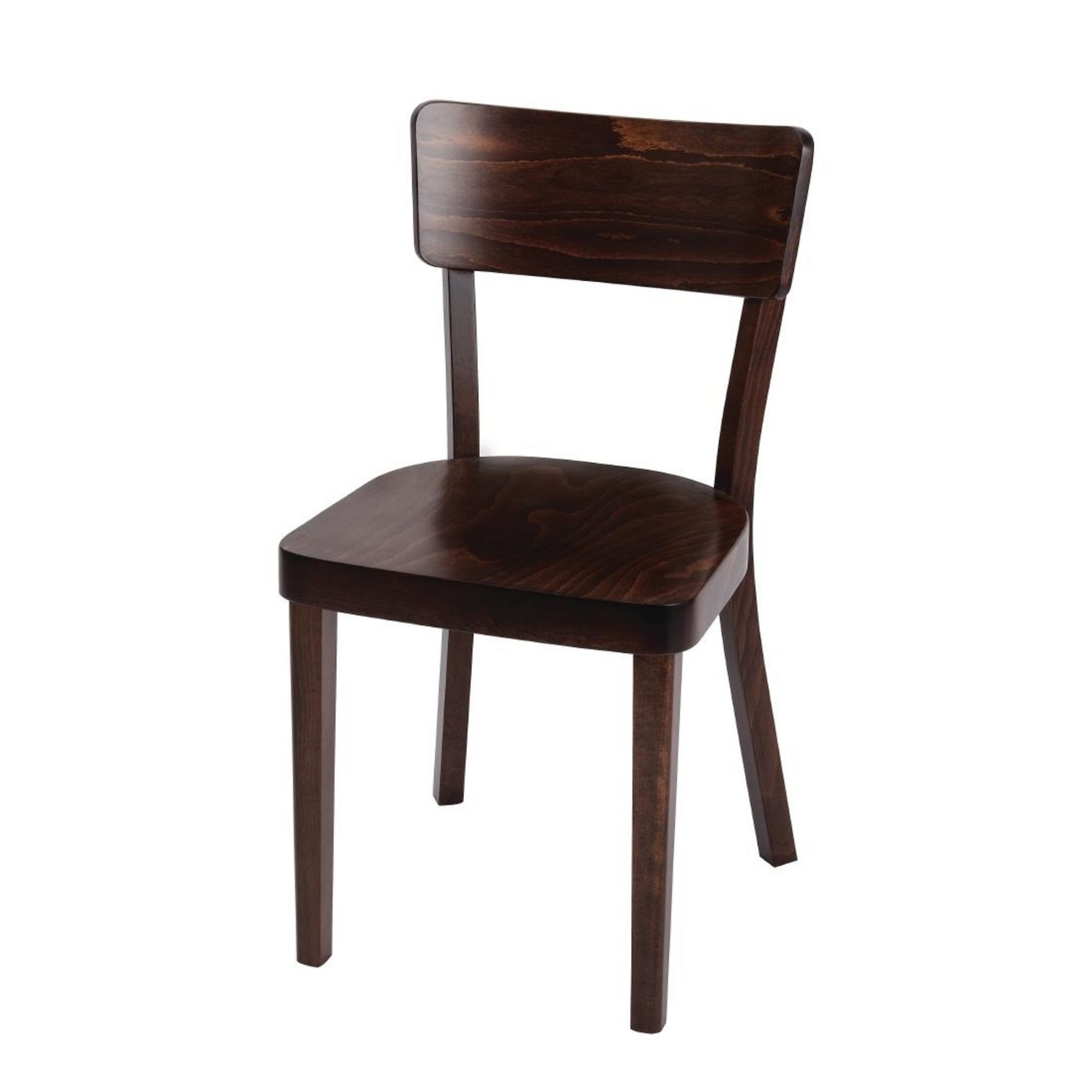 Picture of Fameg Plain Side Chairs Walnut Finish (Pack of 2)
