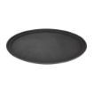 Picture of Olympia Kristallon Polypropylene Oval Non-Slip Tray Black 685mm
