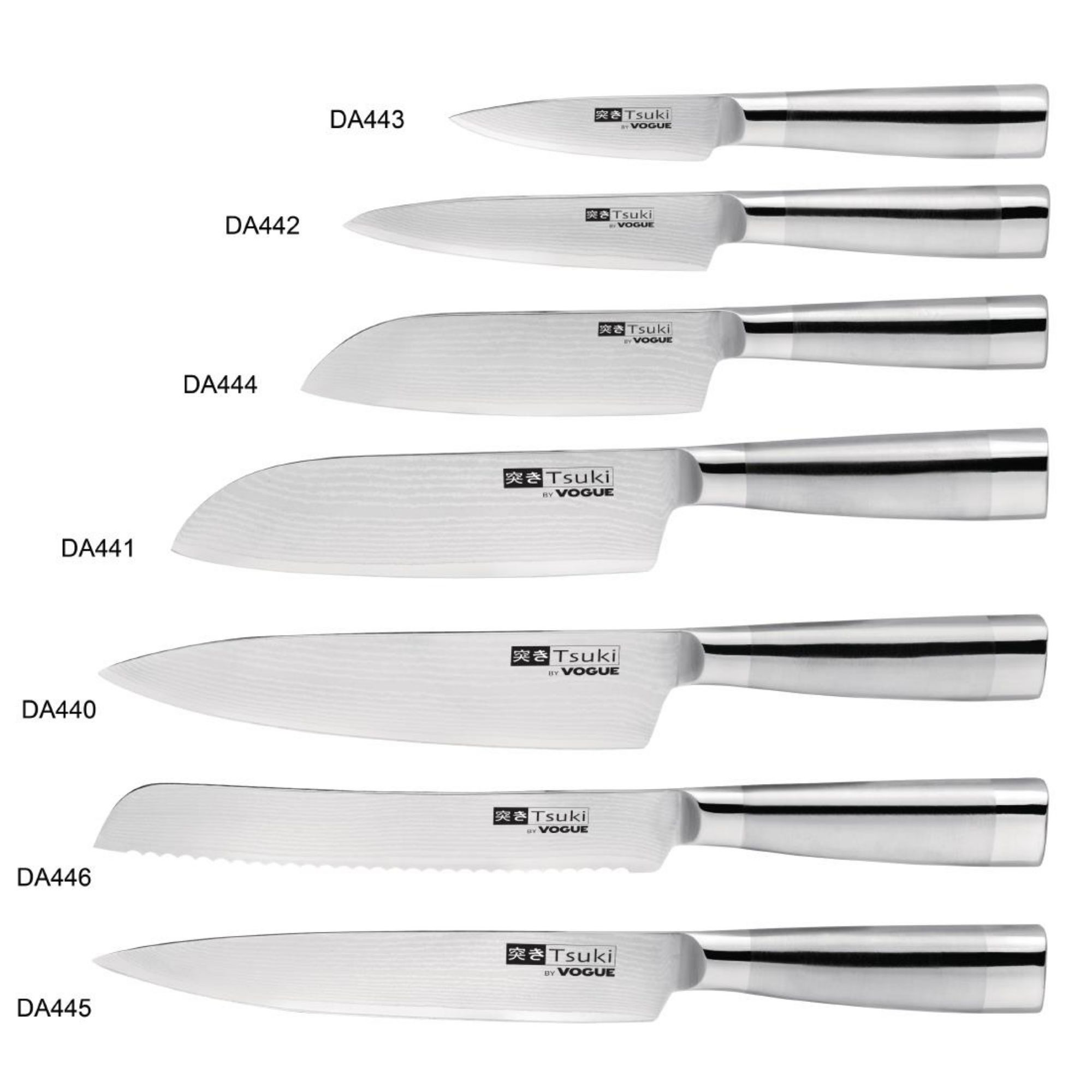Picture of Vogue Tsuki Series 8 Santoku Knife 17.8cm