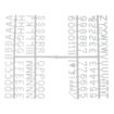 Picture of Beaumont 12mm Letter Set (660 characters) White