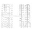 Picture of Beaumont 12mm Letter Set (660 characters) White