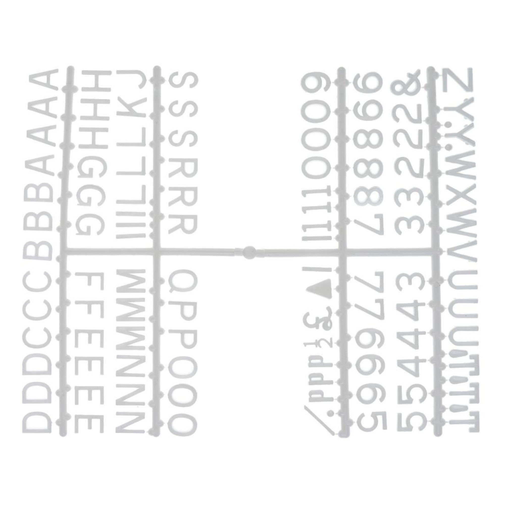 Picture of Beaumont 12mm Letter Set (660 characters) White
