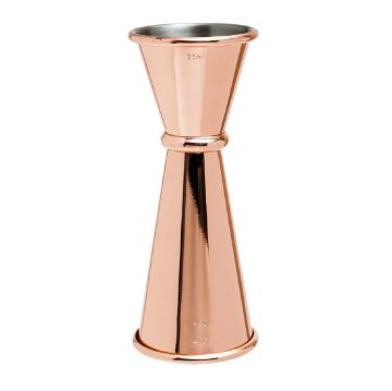 Picture of Beaumont Copper Plated Banded Jigger Measure 25ml/35ml/50ml