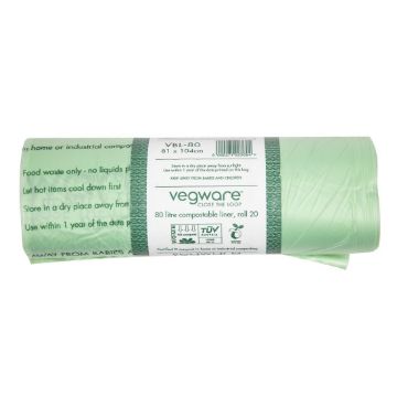 Picture of Vegware Compostable Bin Liners 80Ltr (Pack of 240)