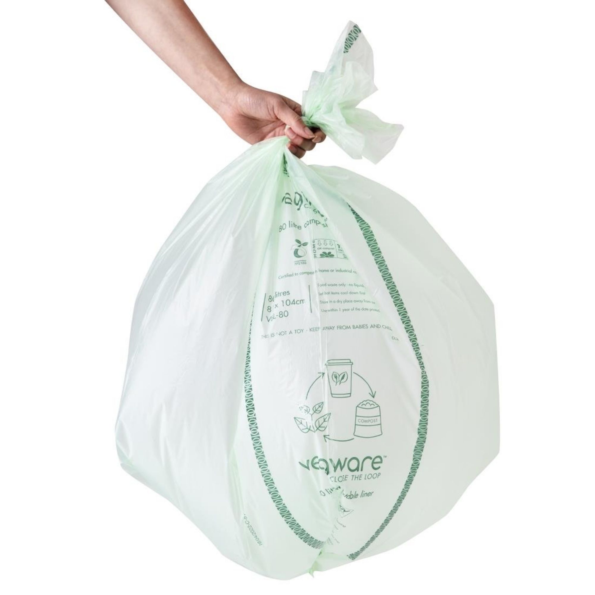 Picture of Vegware Compostable Bin Liners 80Ltr (Pack of 240)