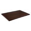 Picture of Bolero Pre-drilled Rectangular Tabletop Dark Brown