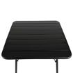 Picture of Bolero Square Slatted Steel Table Black 700mm