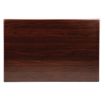 Picture of Bolero Pre-drilled Rectangular Tabletop Dark Brown