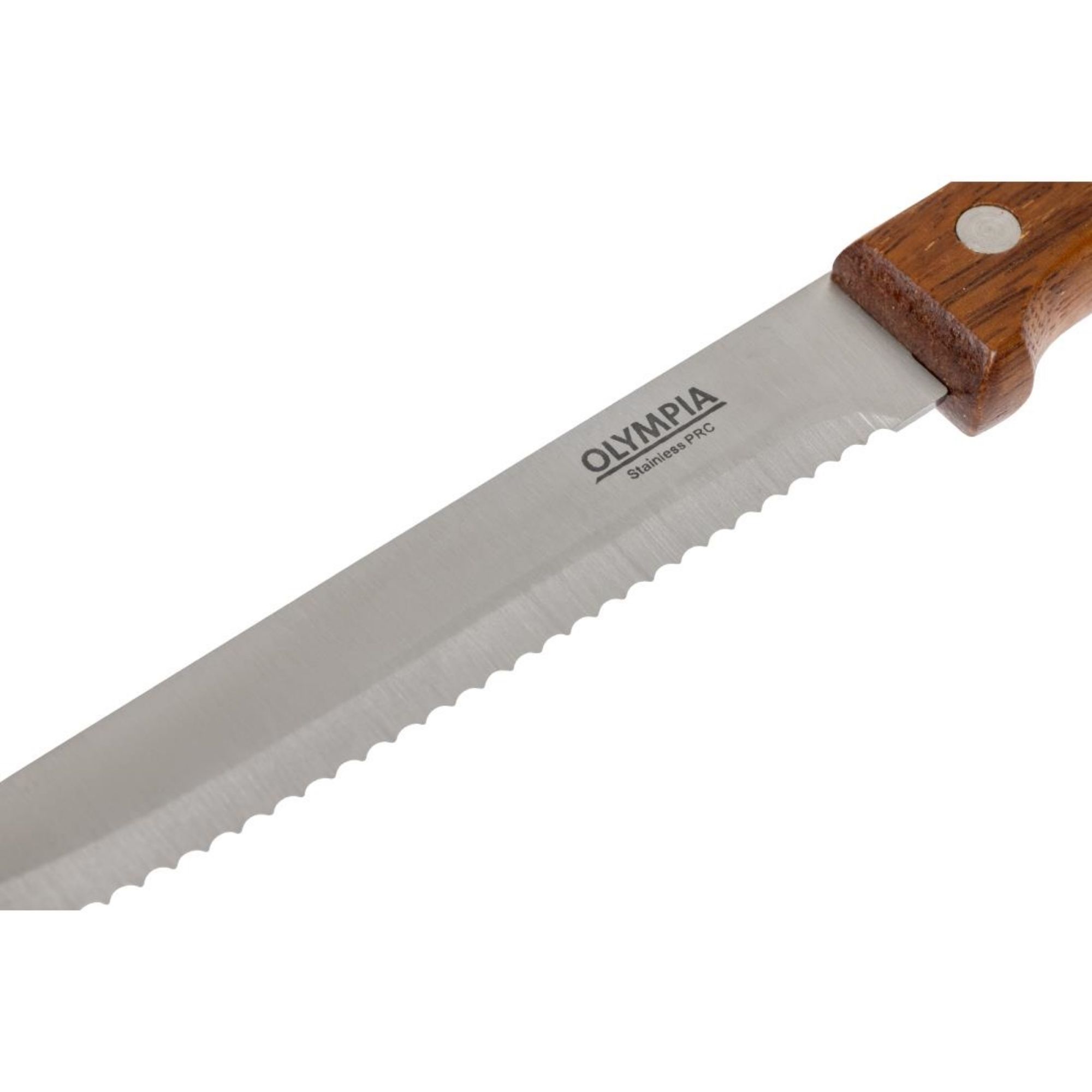 Picture of Olympia Rounded Steak Knives Wood (12 pack)