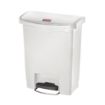 Picture of Rubbermaid Slim Jim Front Step-On Pedal Bin 30Ltr - White