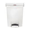 Picture of Rubbermaid Slim Jim Front Step-On Pedal Bin 30Ltr - White