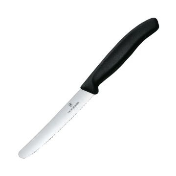 Picture of Victorinox Tomato Utility Knife Serrated Edge Black 11cm