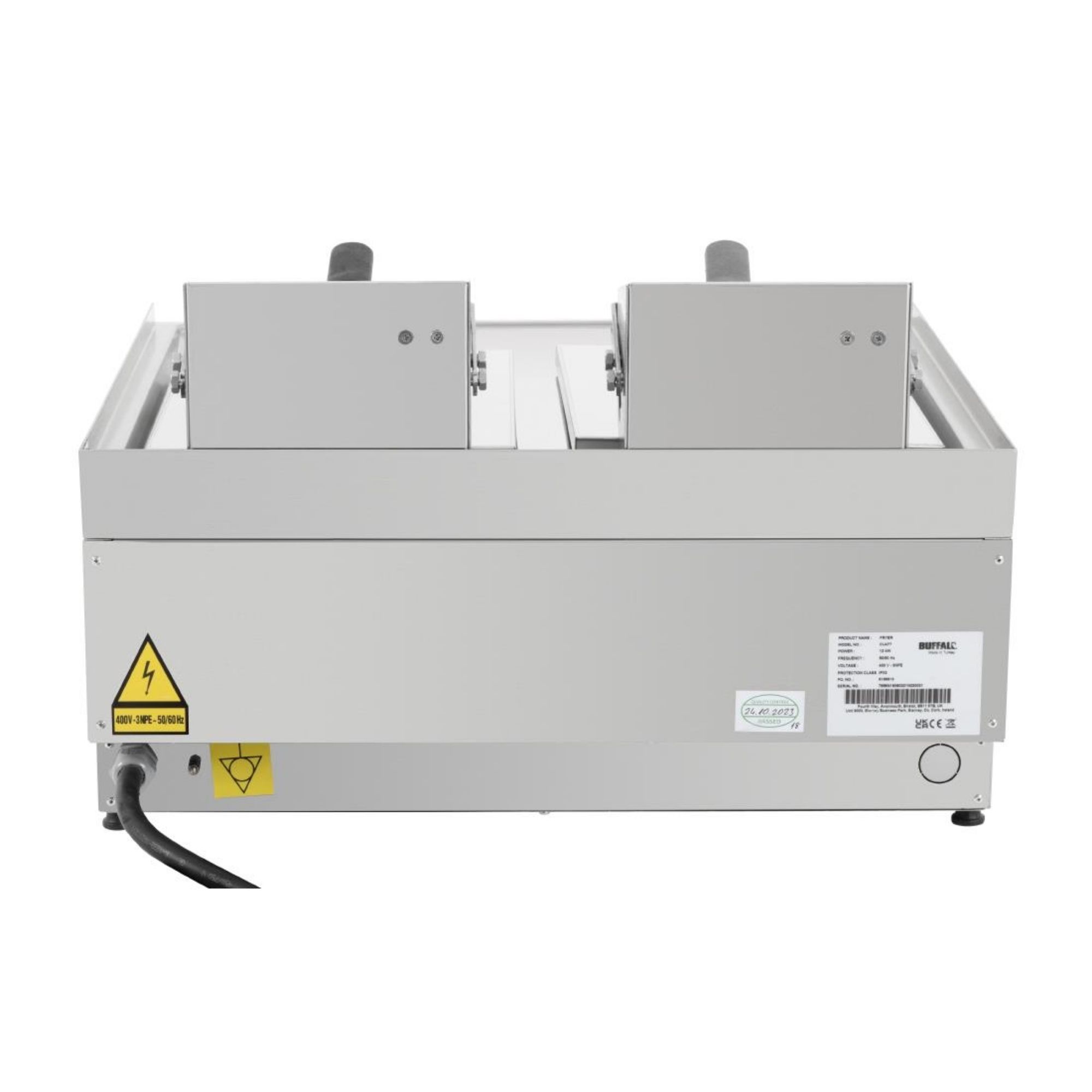 Picture of Buffalo 600 Series Twin Tank Electric Fryer 2 x 8Ltr