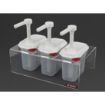 Picture of Araven Sauce Dispensers with Pump GN 1/9 Transparent 1.5Ltr (3 pack) - CR823