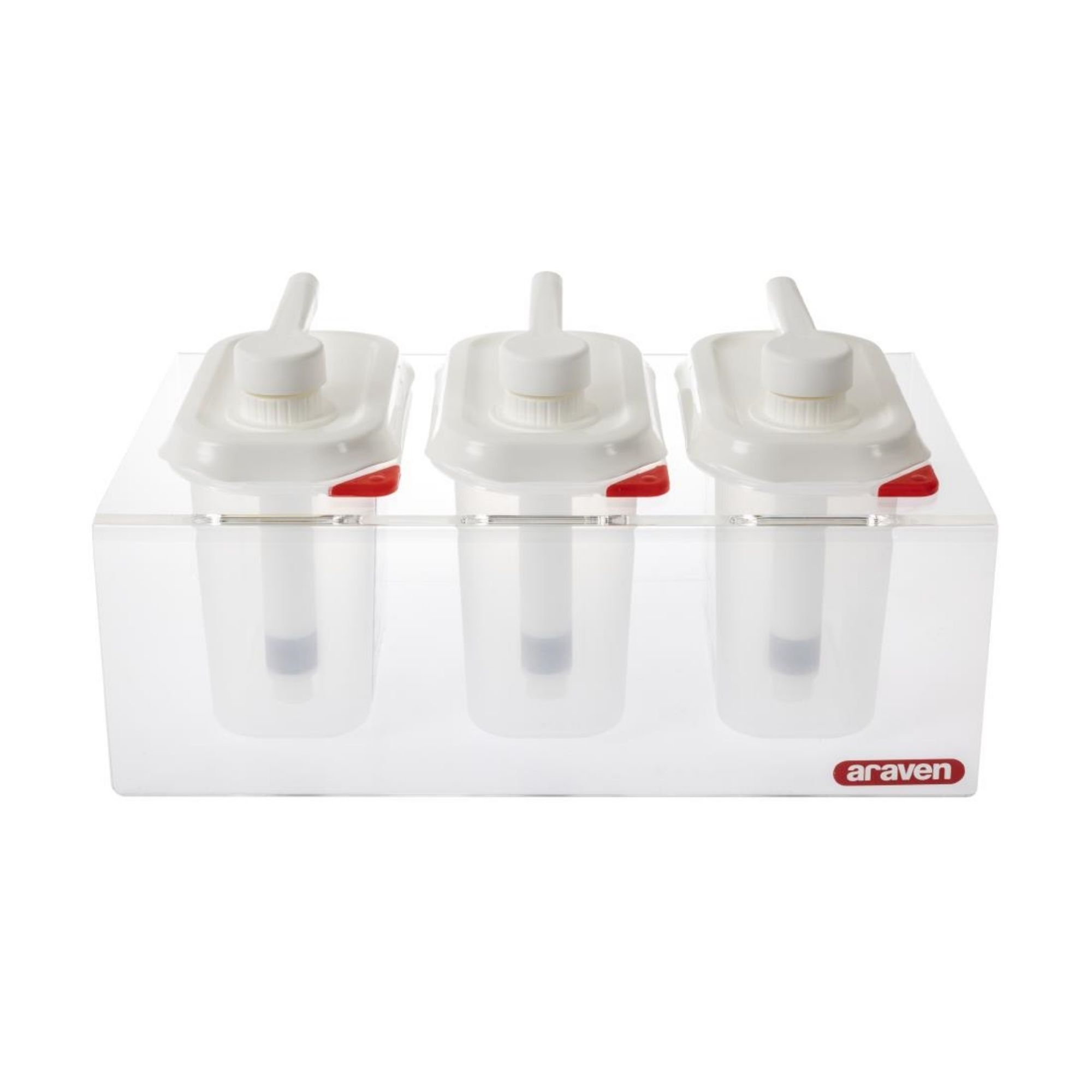 Picture of Araven Sauce Dispensers with Pump GN 1/9 Transparent 1.5Ltr (3 pack)