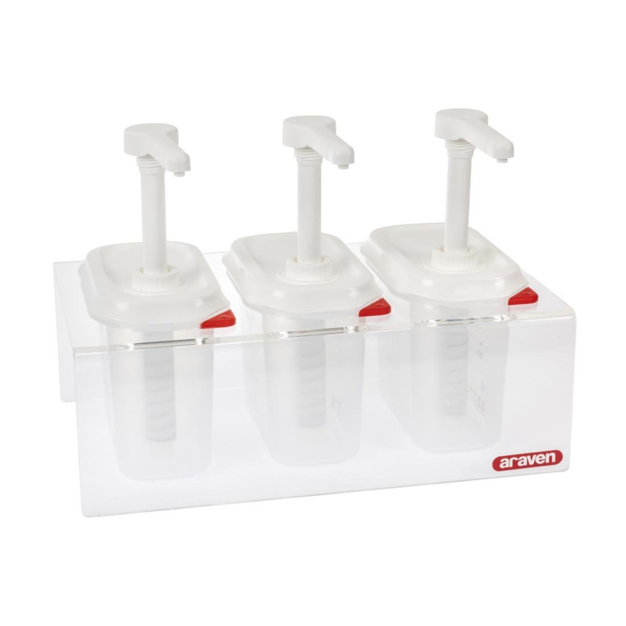 Picture of Araven Sauce Dispensers with Pump GN 1/9 Transparent 1.5Ltr (3 pack)