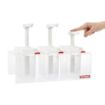 Picture of Araven Sauce Dispensers with Pump GN 1/9 Transparent 1.5Ltr (3 pack) - CR823